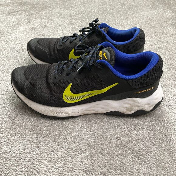 Nike Renew Ride 3.0 Running Sneaker Shoes Mens 13 Black Blue Active DC8185-008 - Picture 4 of 16